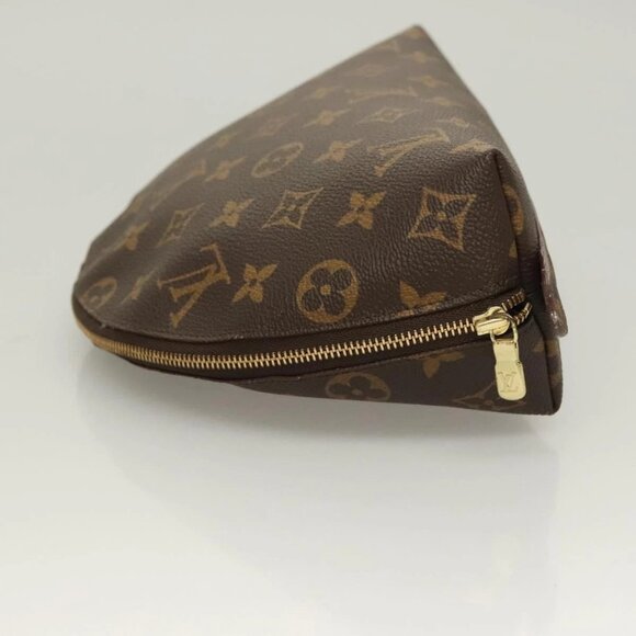 LOUIS VUITTON Monogram Trousse Demi Ronde Cosmetic Pouch M47520 LV Auth 130054 - Picture 8 of 16